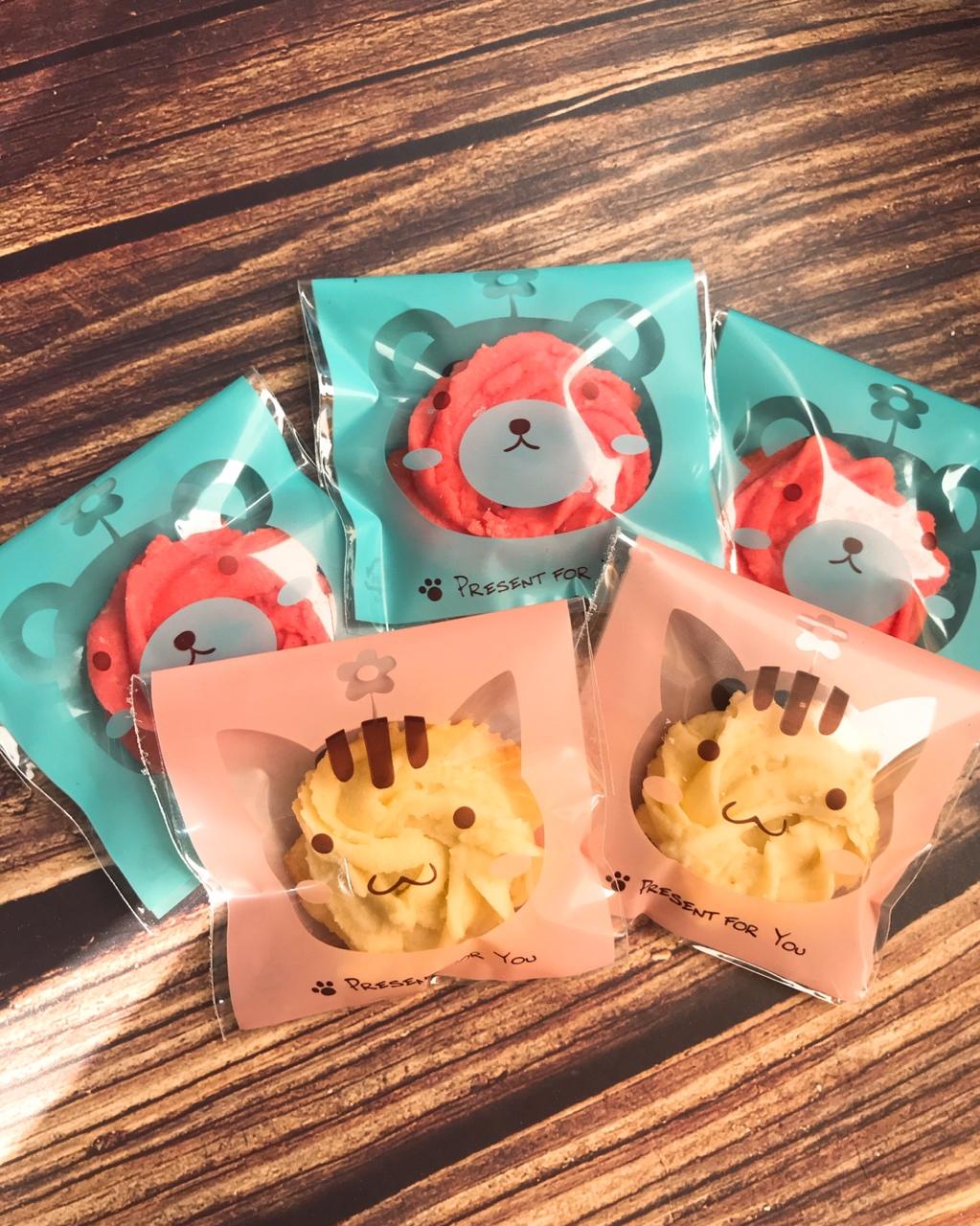 挤花曲奇饼干原味红丝绒有杏仁粉版