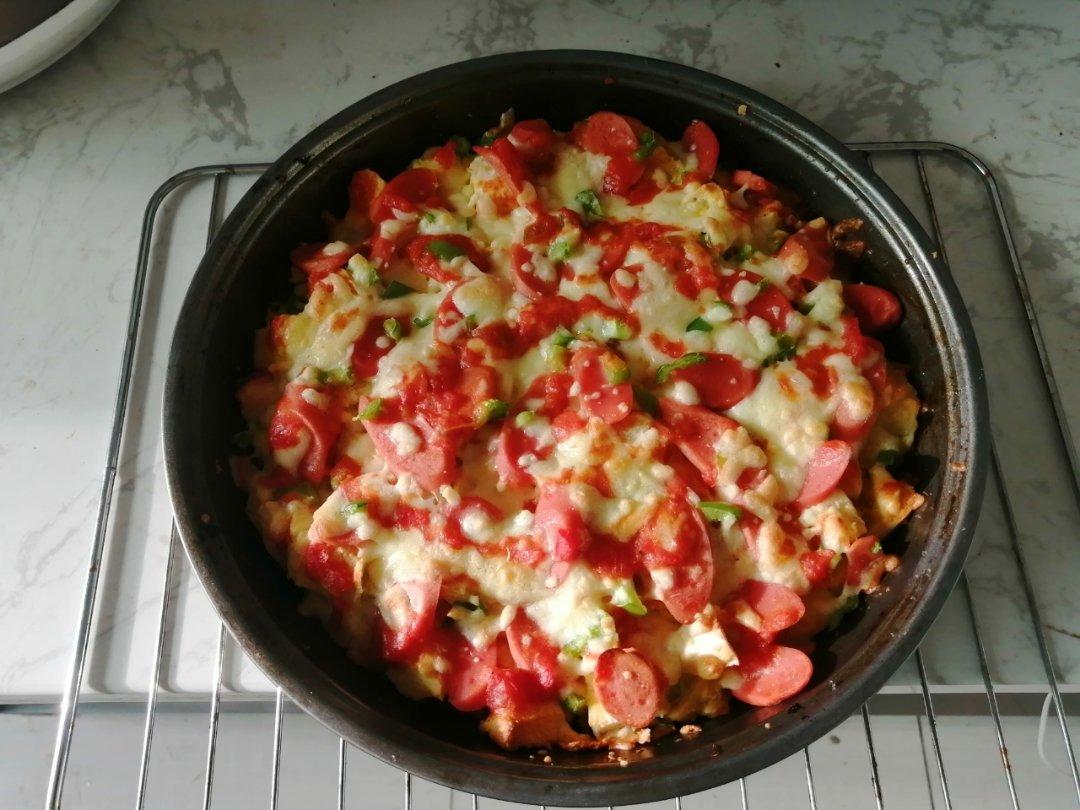 馒头披萨（烤箱版，简单易操作，食材常用）