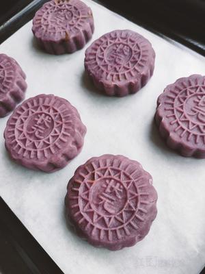 紫薯桃山皮月饼&巧克力桃山皮月饼的做法 步骤1