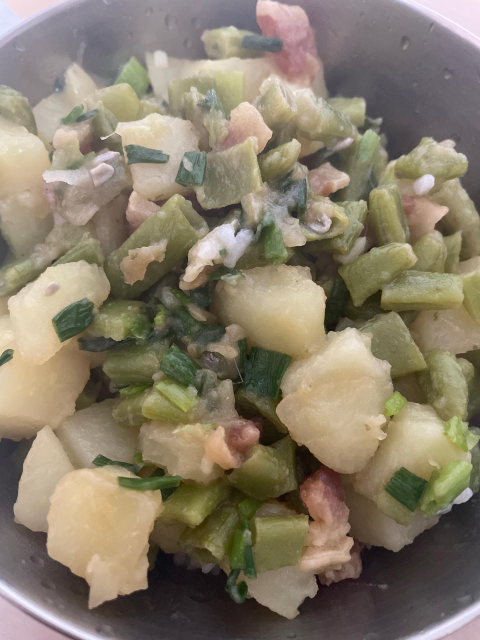 肉沫豆角土豆，简单易上手炒菜，米饭好搭档