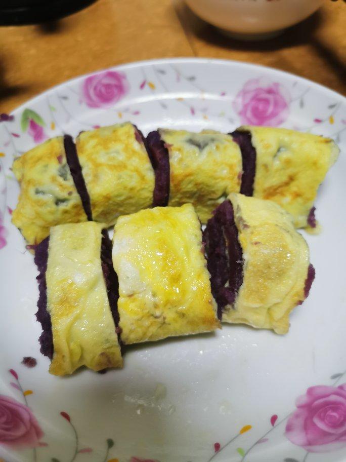 减肥必备❗紫薯鸡蛋卷