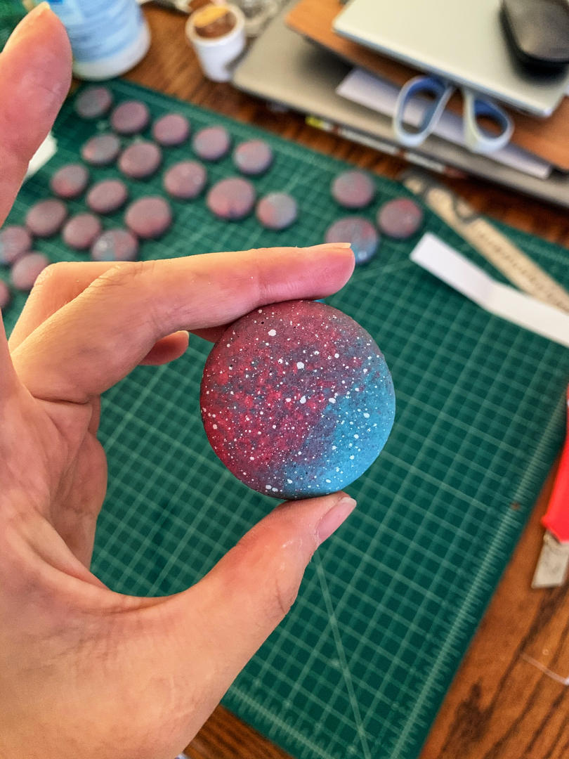 星空马卡龙制作方法(圣诞节彩蛋:饼身的制作)