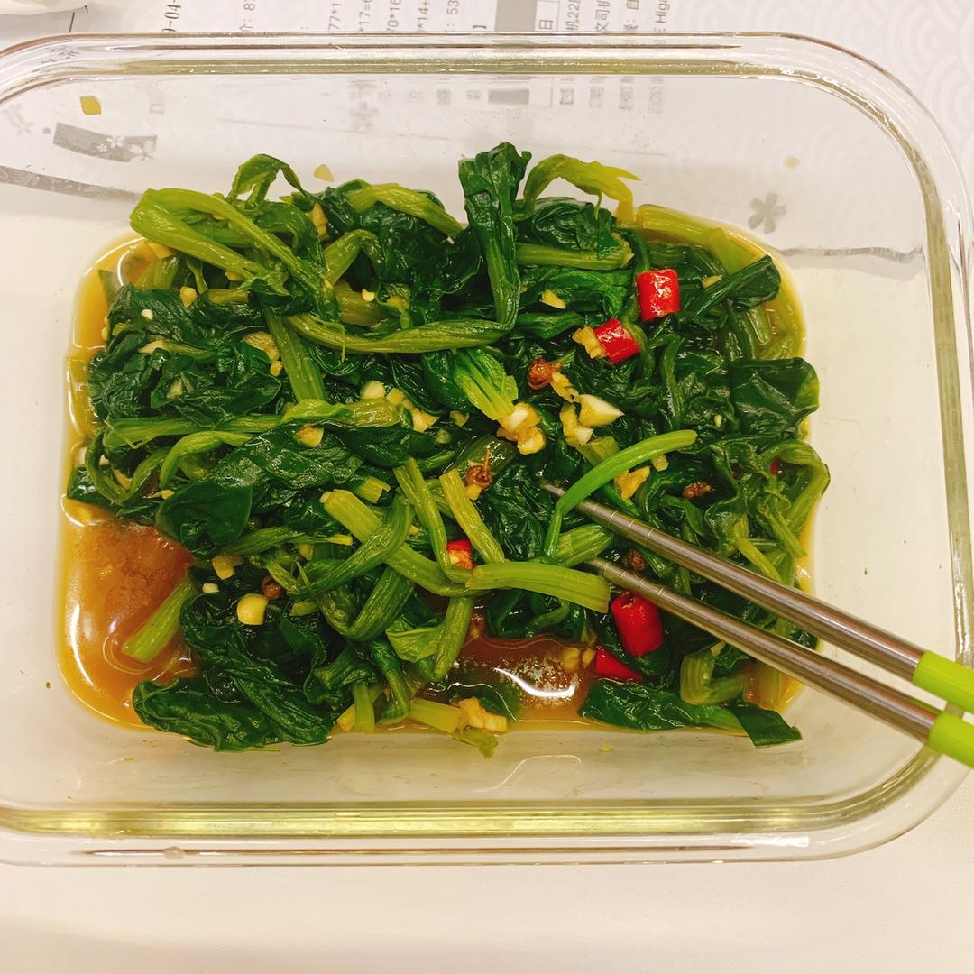 [减肥食谱] 凉拌菠菜