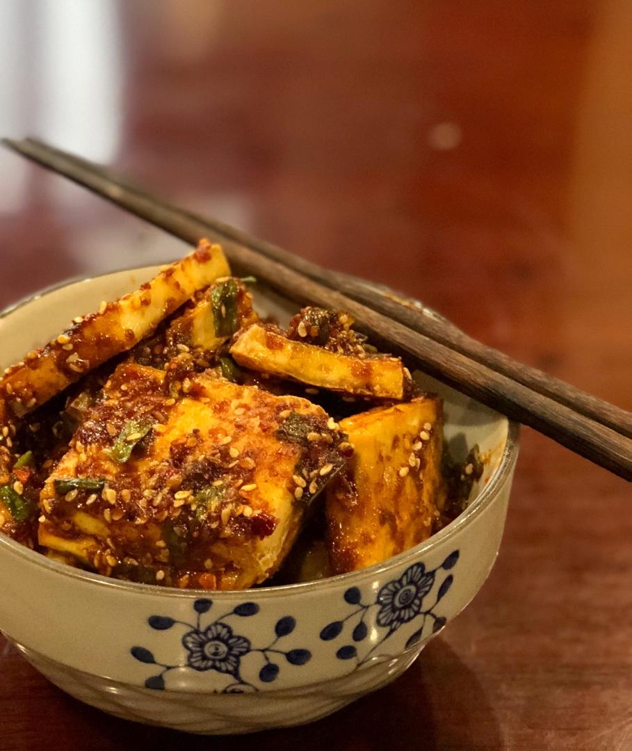 孜然烤豆腐