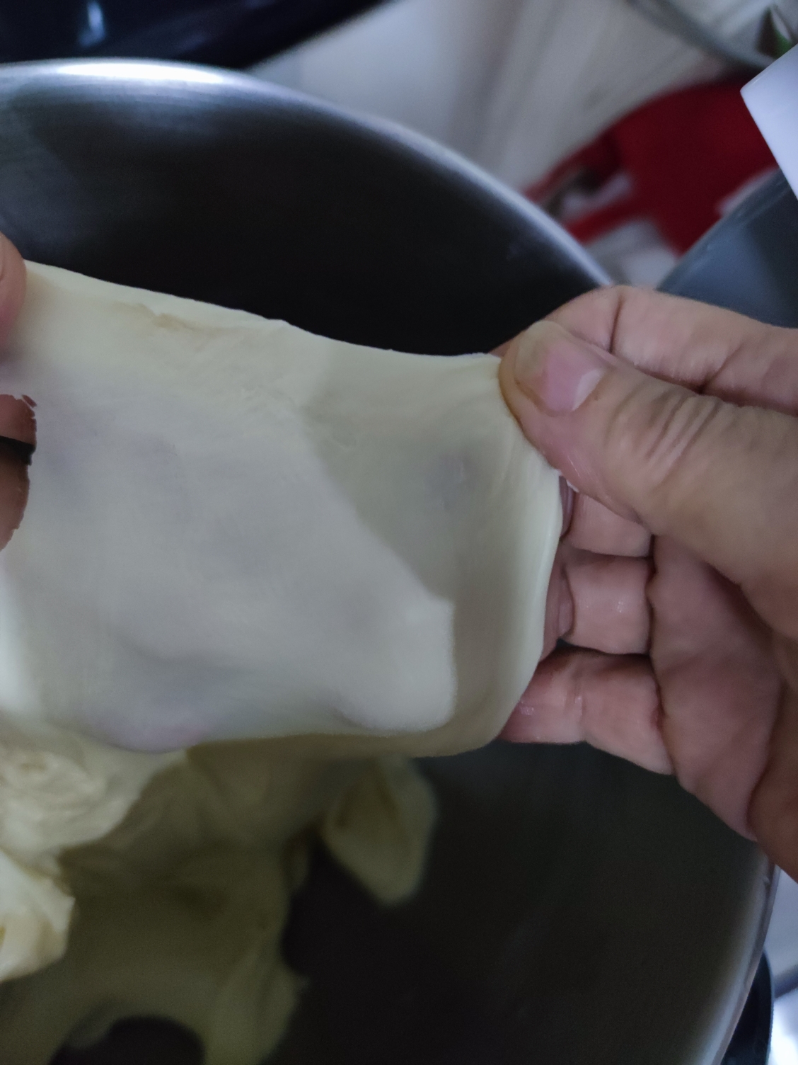 淡奶油小方包                          （快手一次发酵）的做法 步骤4