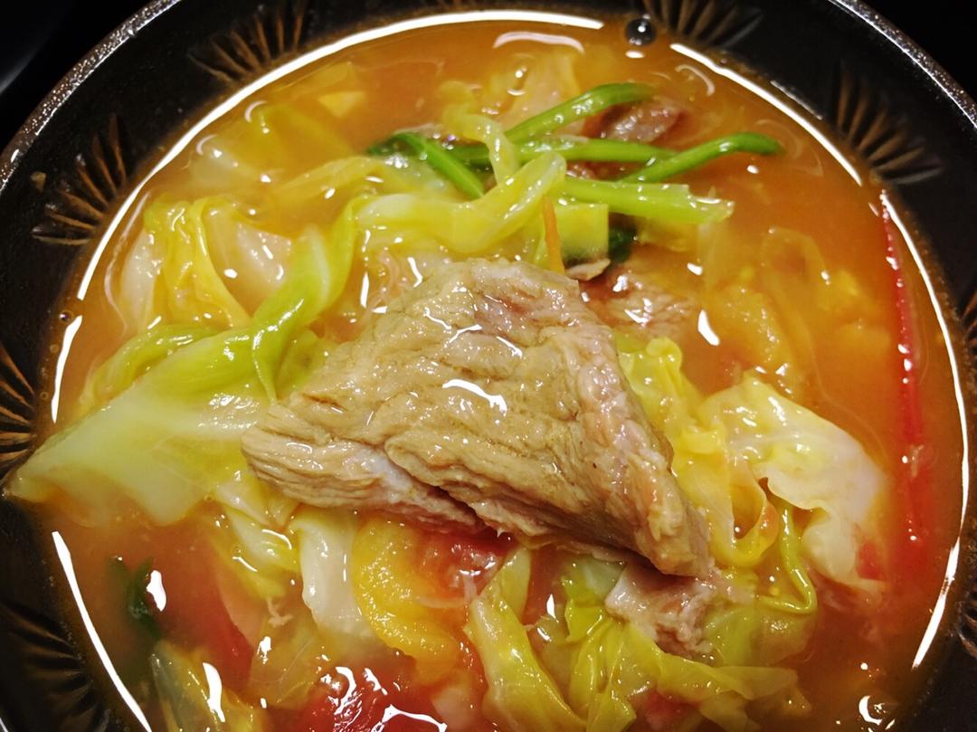 牛肉罐头番茄汤