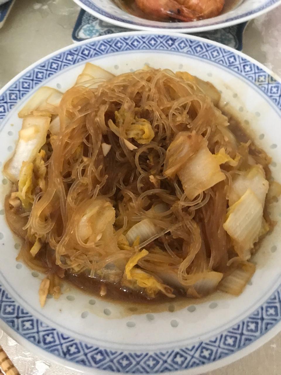 娃娃菜炒粉丝