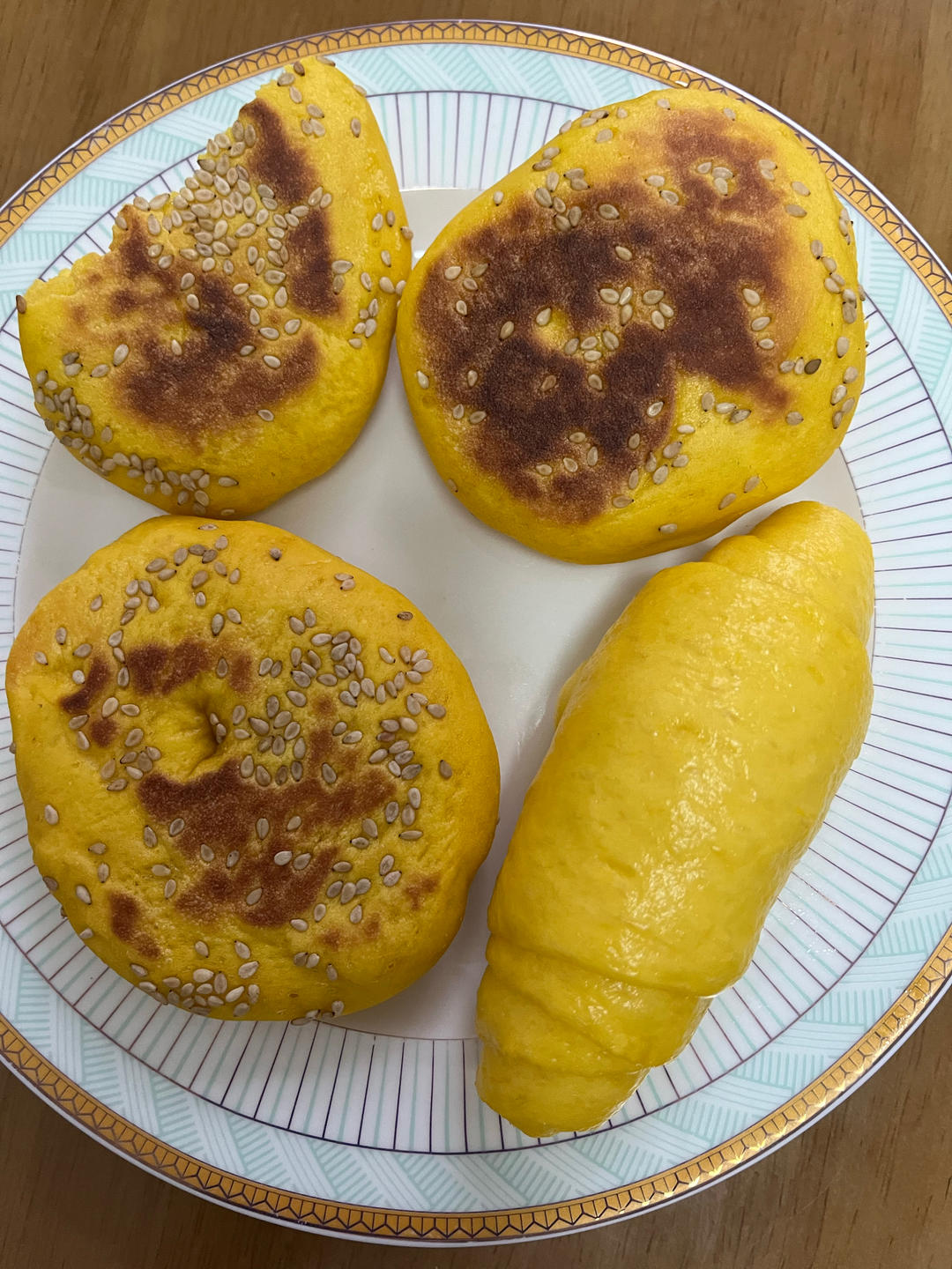 堂妈小厨——发面南瓜饼