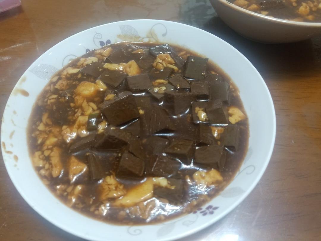 熘鸭血豆腐