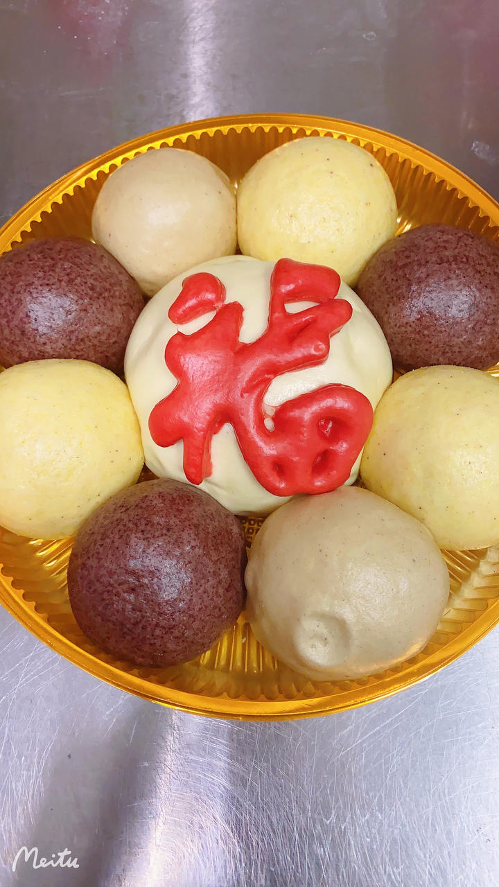 100%杂粮！               黑麦荞麦燕麦馒头      （有坚果版）