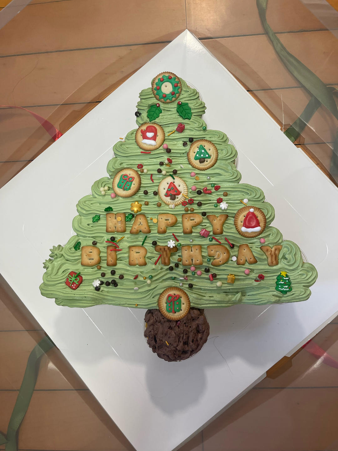 圣诞甜品🎄氛围感十足的圣诞树纸杯蛋糕🧁