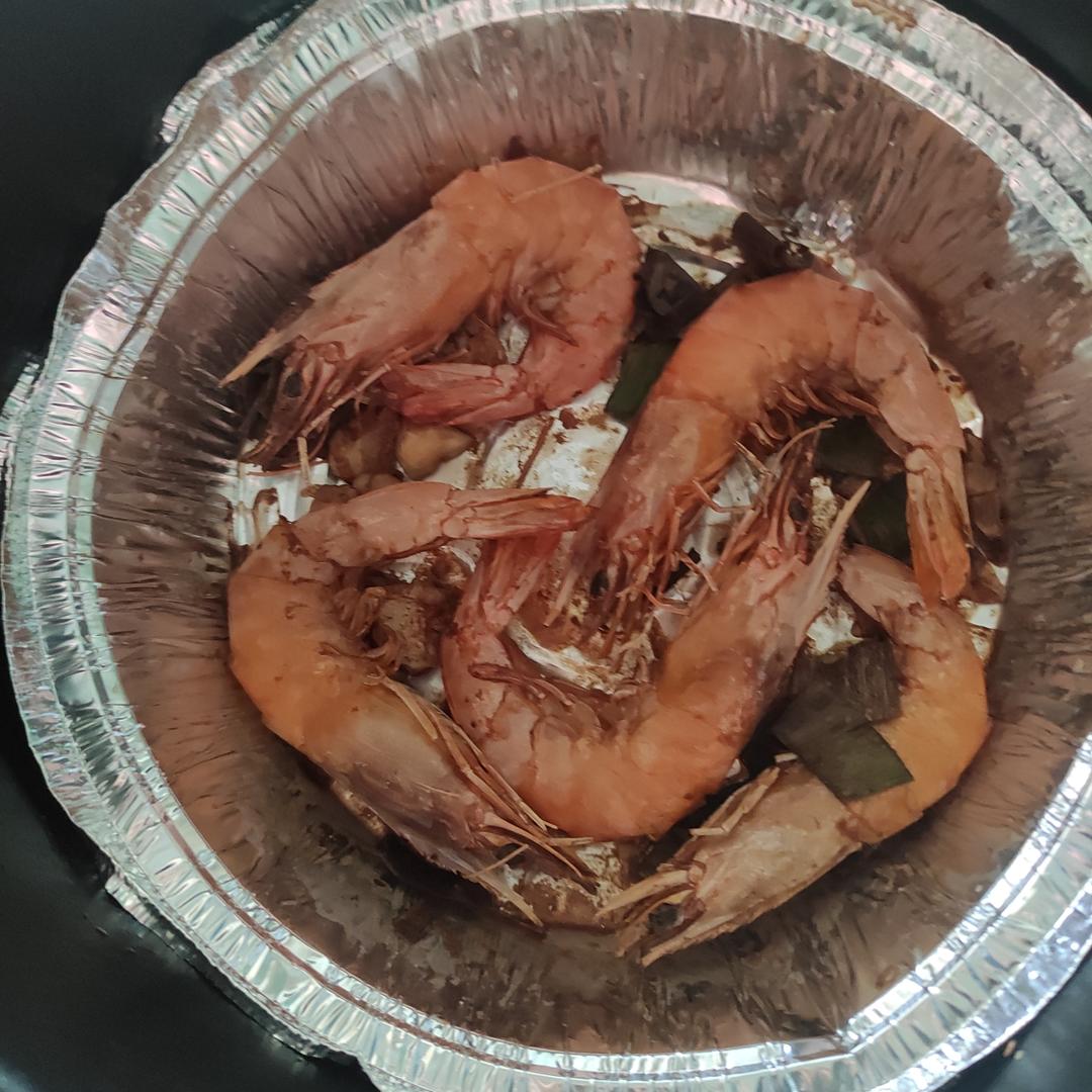 零厨艺的空气炸锅炸虾（无油版）