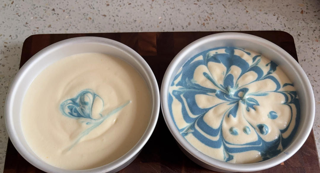 六寸原味炫彩戚风蛋糕