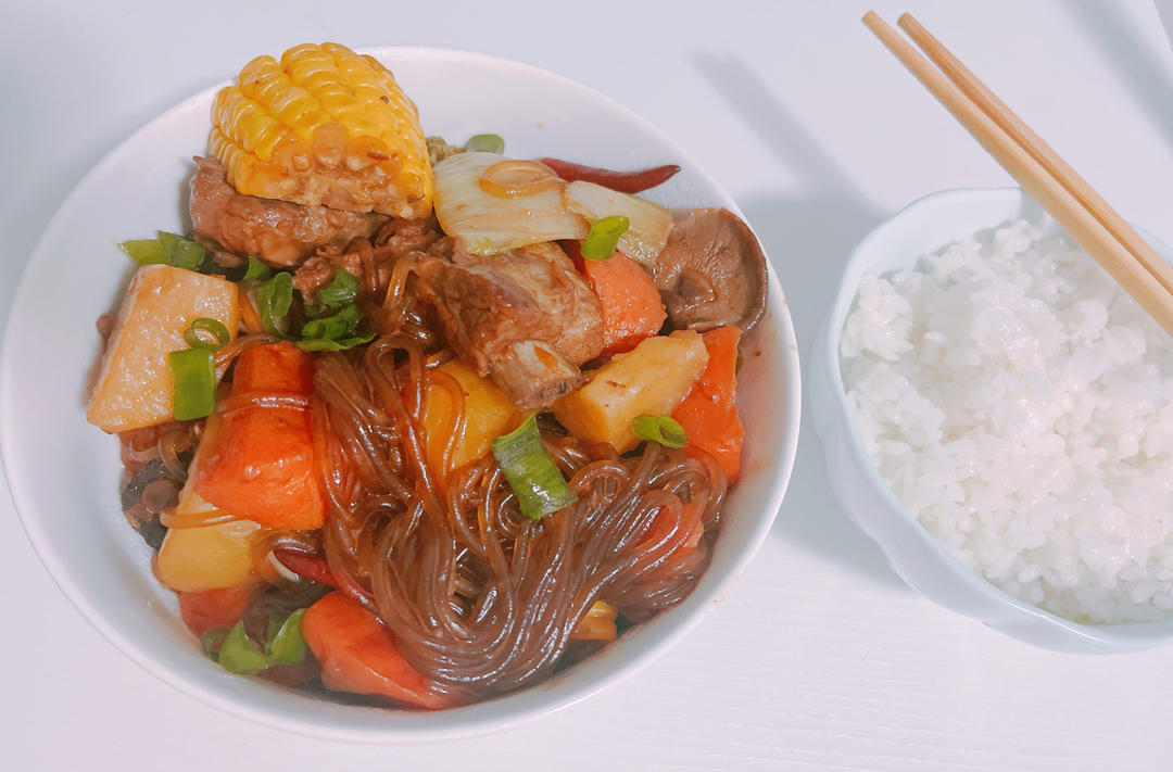 东北乱炖 排骨炖豆角