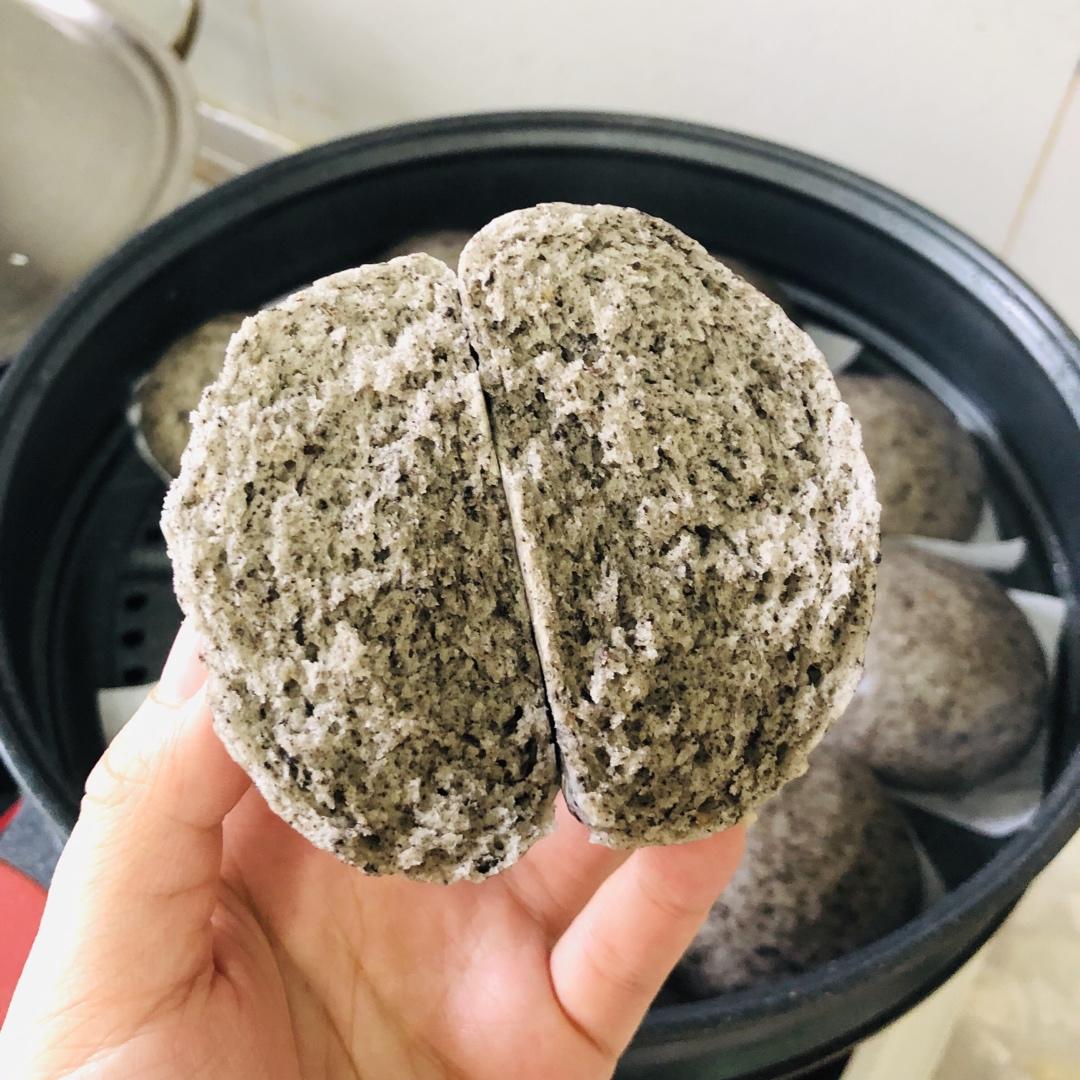 奶香黑芝麻刀切馒头