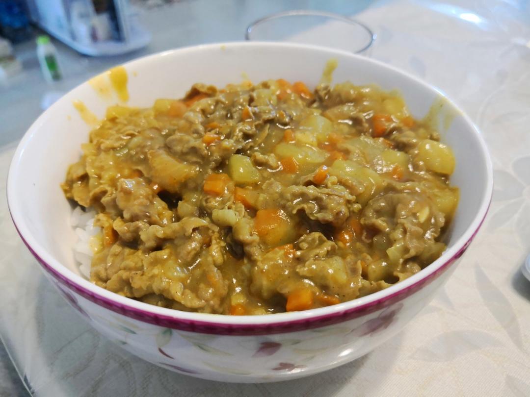 最爱❤️的咖喱肥牛饭