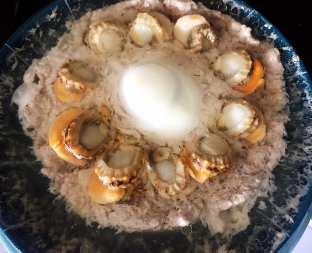 扇贝肉蒸肉饼蛋的做法
