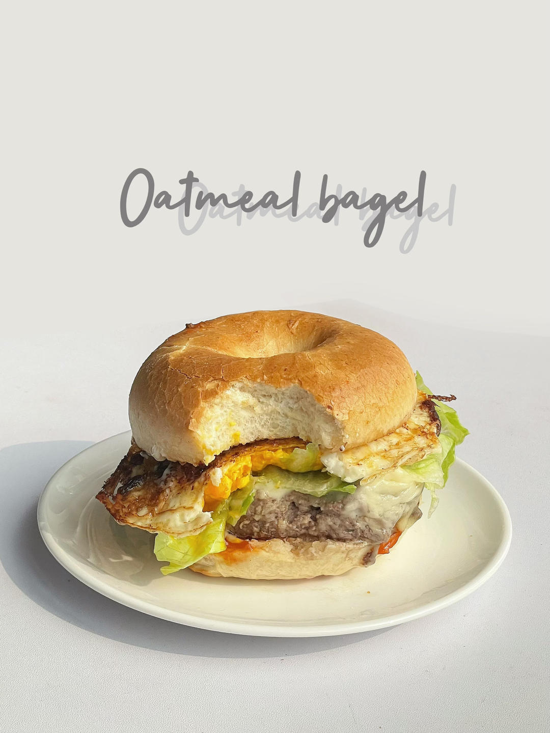 低糖无油燕麦贝果