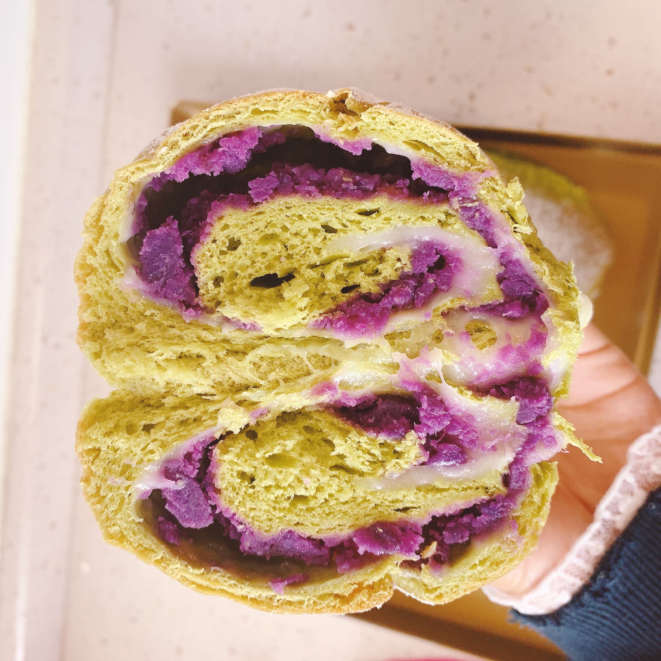 抹茶紫薯软欧～特别松软 简单易做的做法