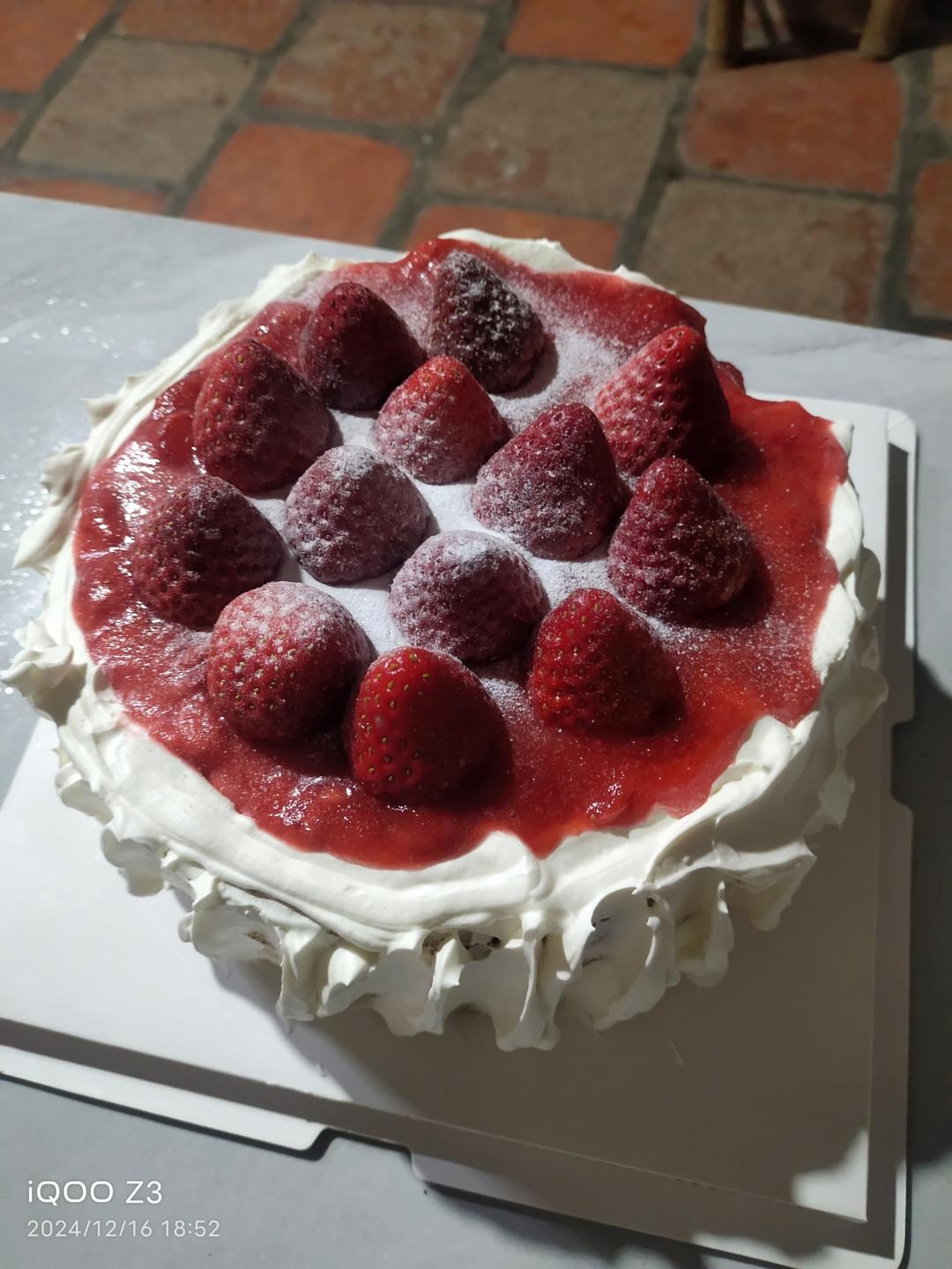 草莓蛋糕（自制草莓酱）