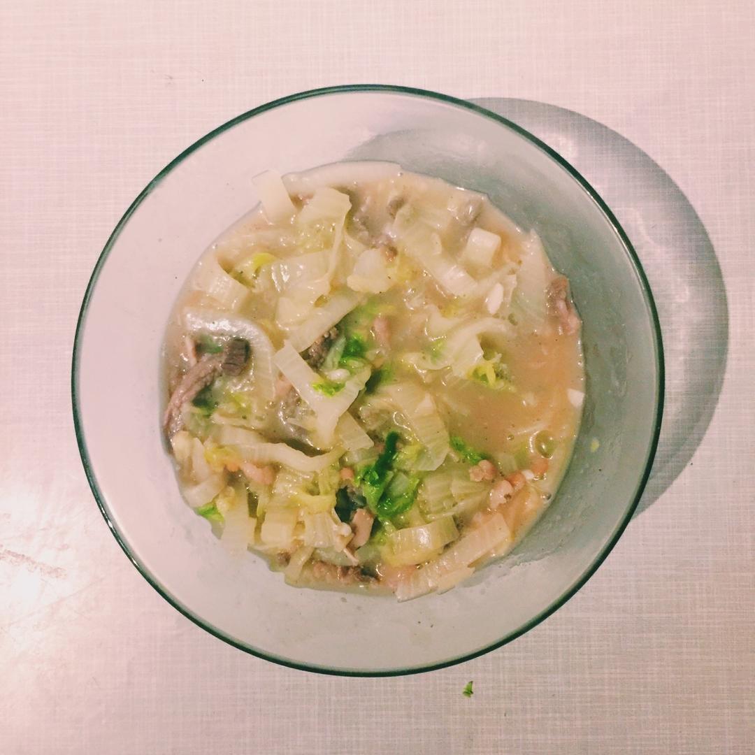 白菜烂糊肉丝