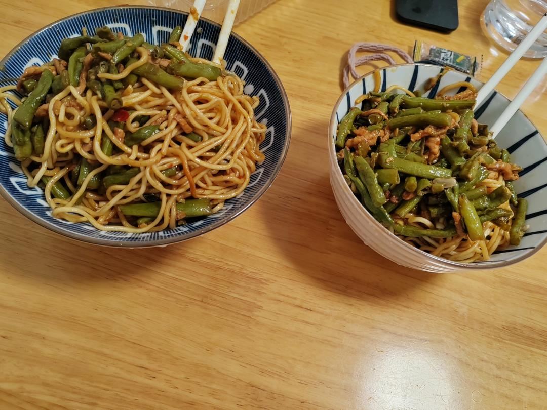 地道老北京扁豆焖面 豆角焖面 太好吃小心吃撑哦