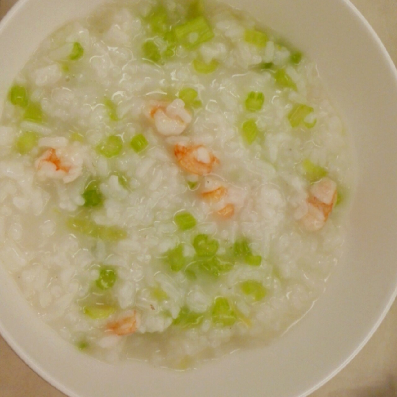 鲜虾香芹粥