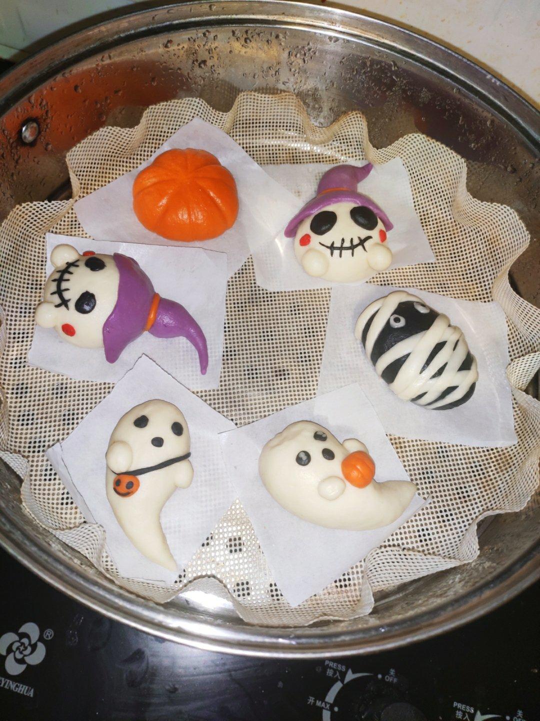 可爱造型馒头 万圣节快乐🎃不给糖就捣蛋👻