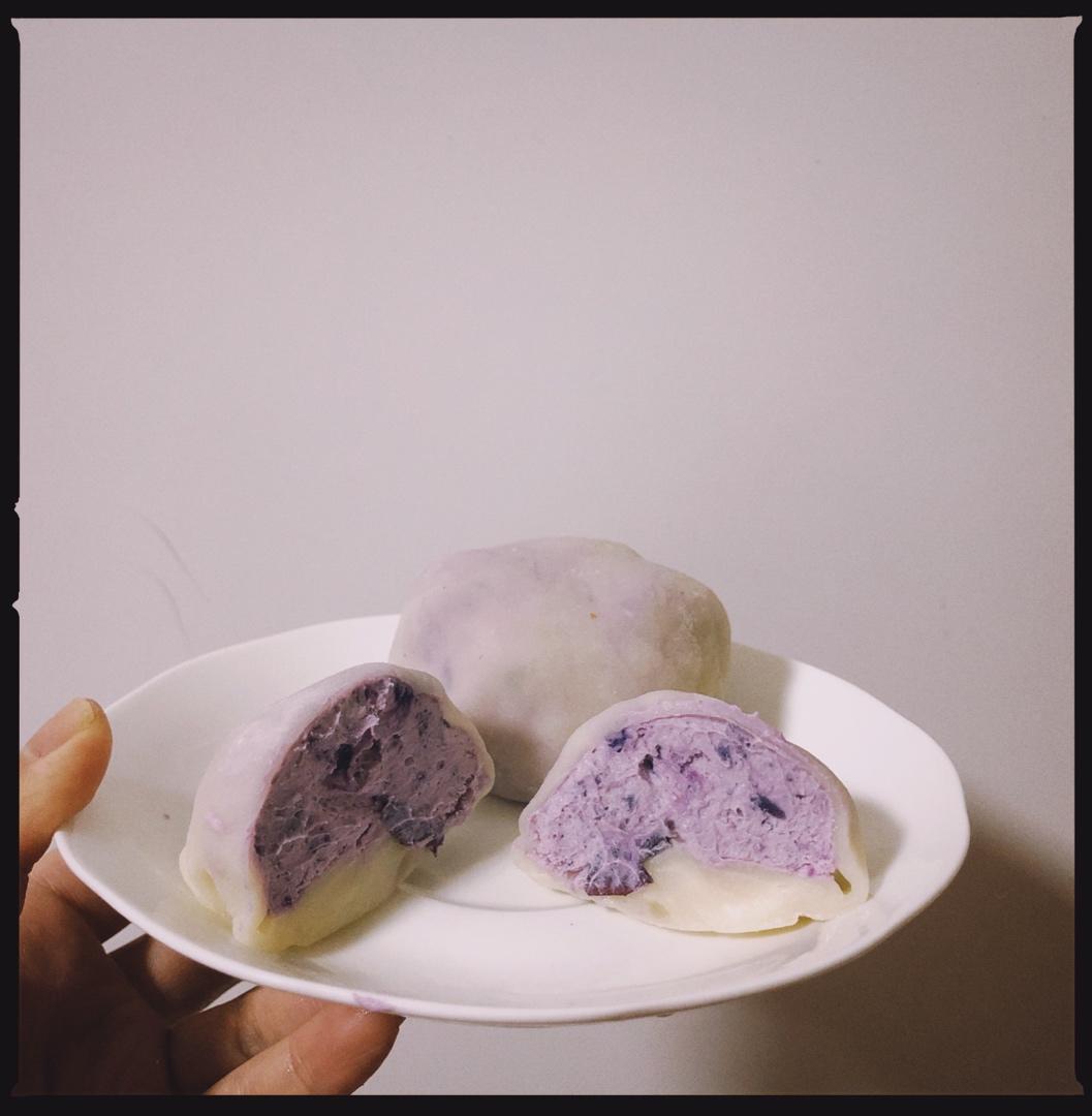 紫薯奶油雪媚娘