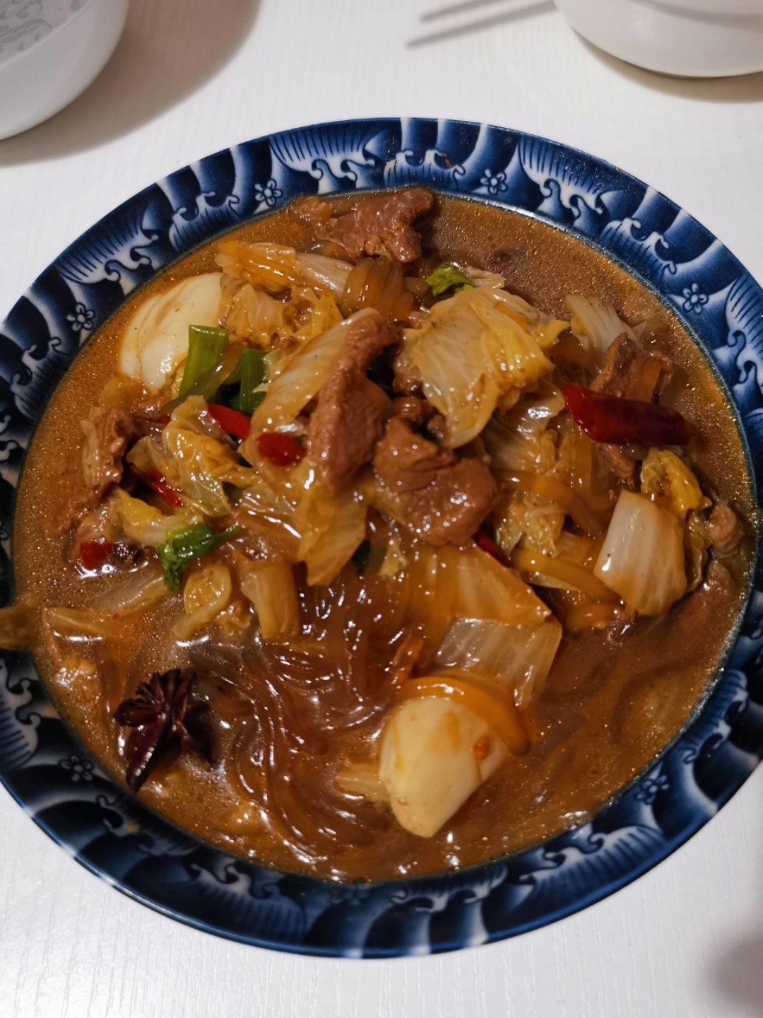 牛肉白菜炖粉丝