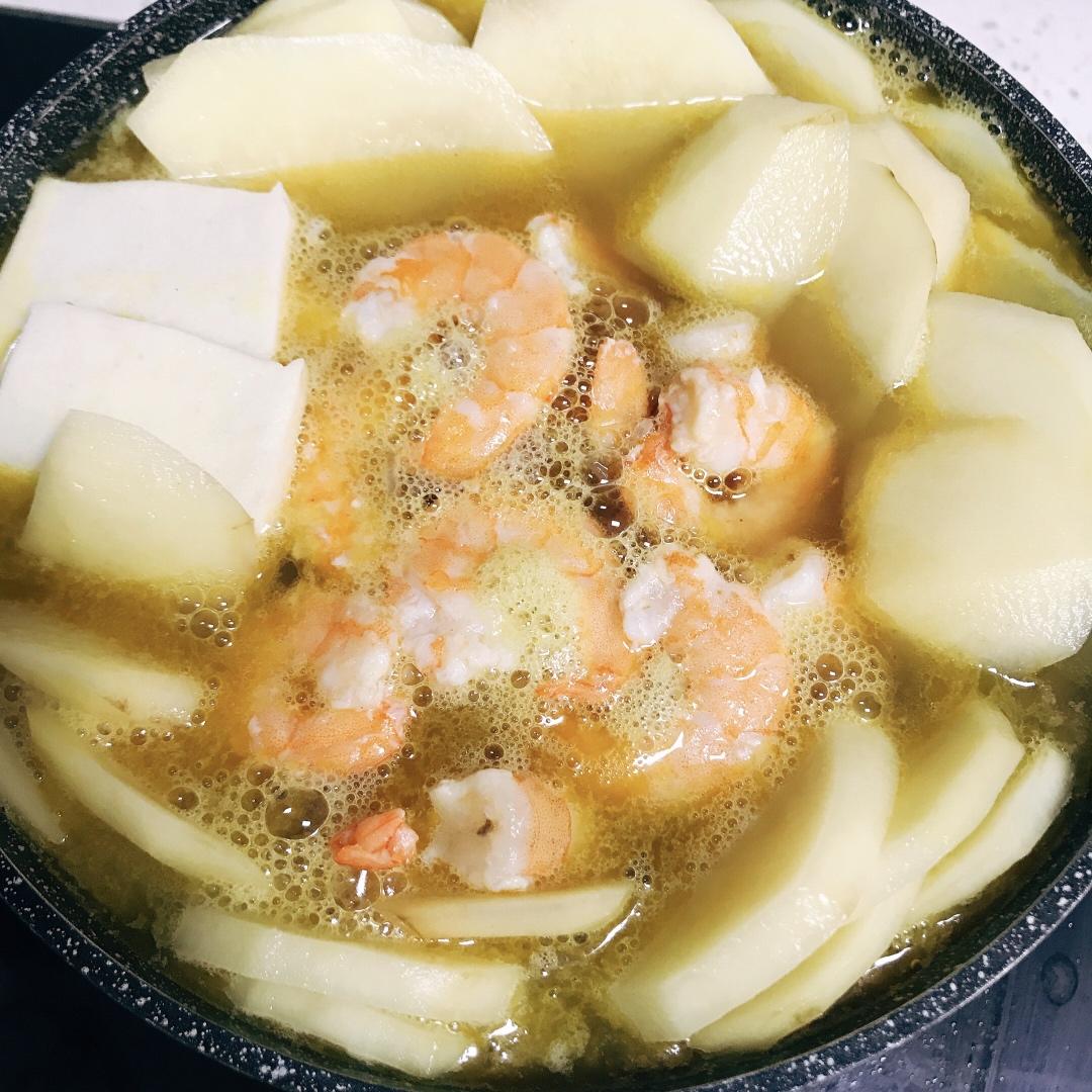 咖喱鲜虾粉丝煲