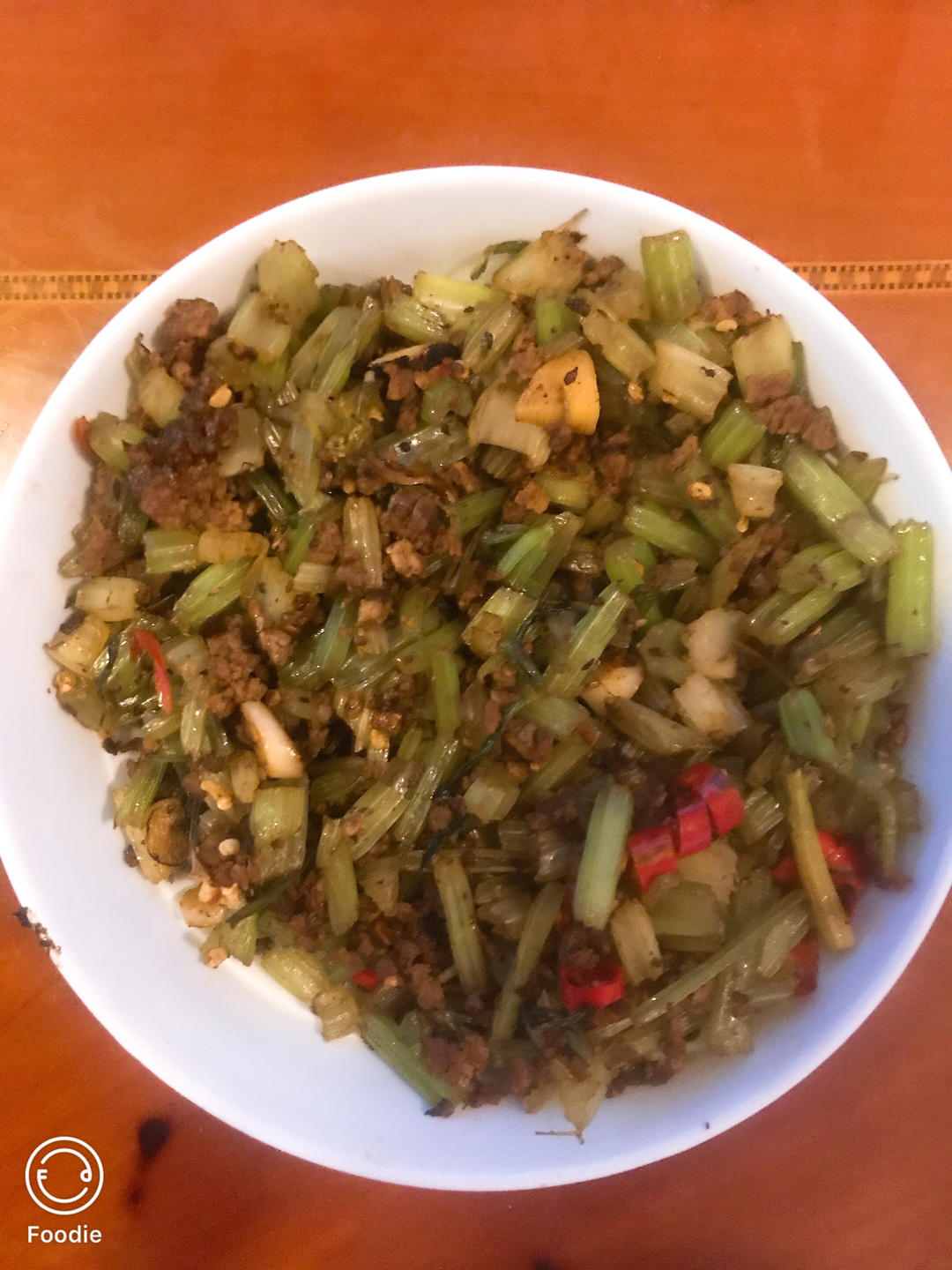 芹菜牛肉末「下饭神器」