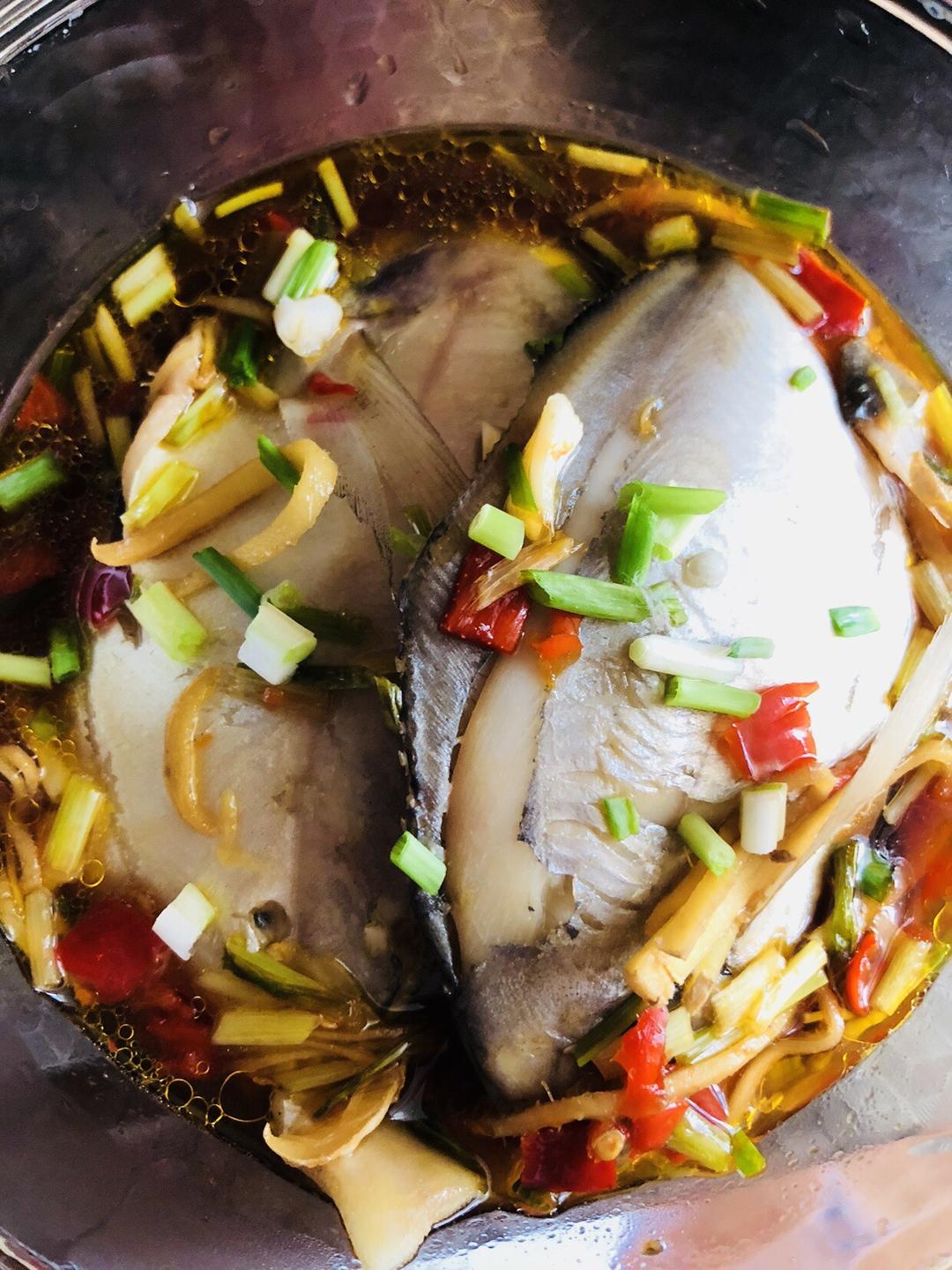 清蒸银昌鱼（微波炉版）的做法