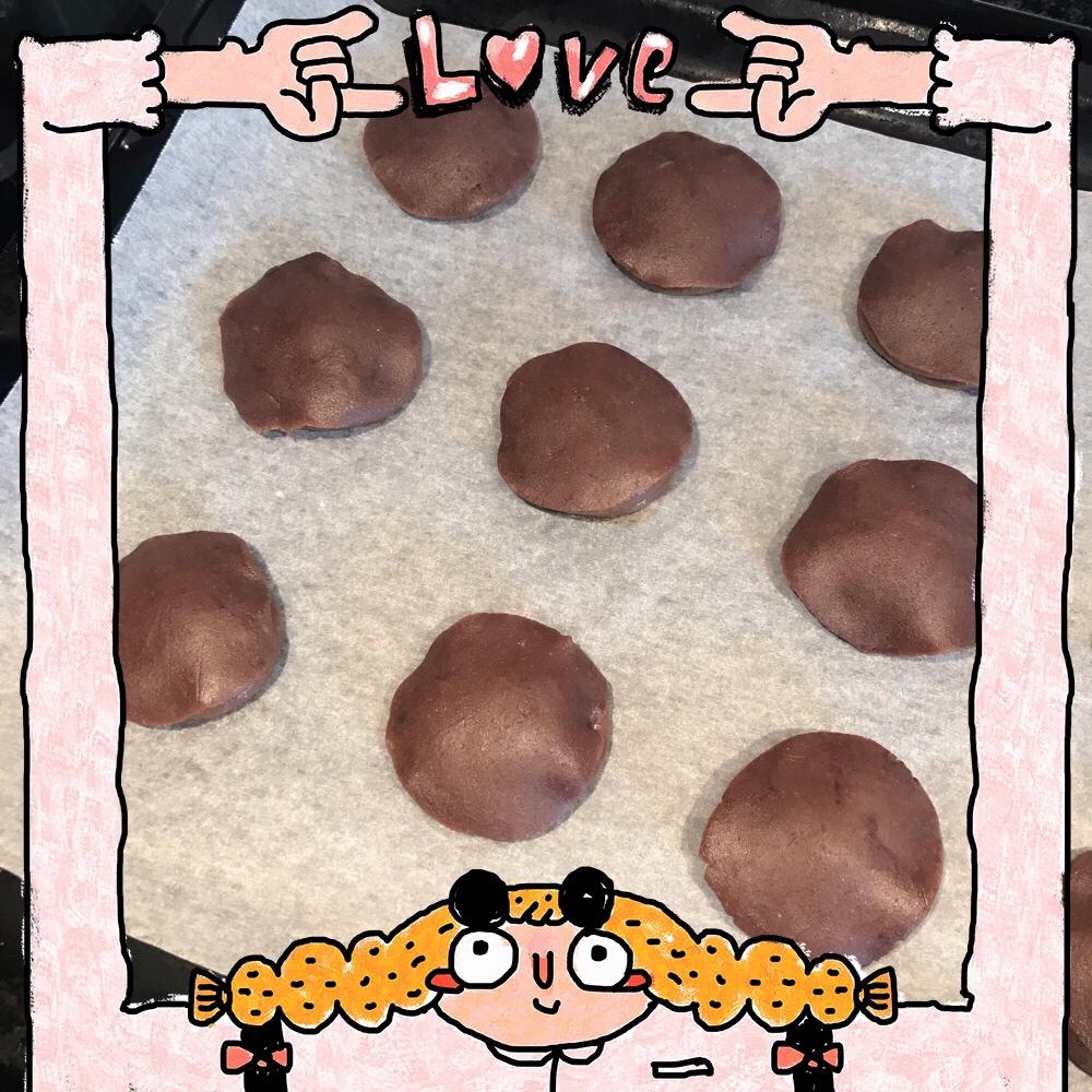 巧克力酥皮泡芙