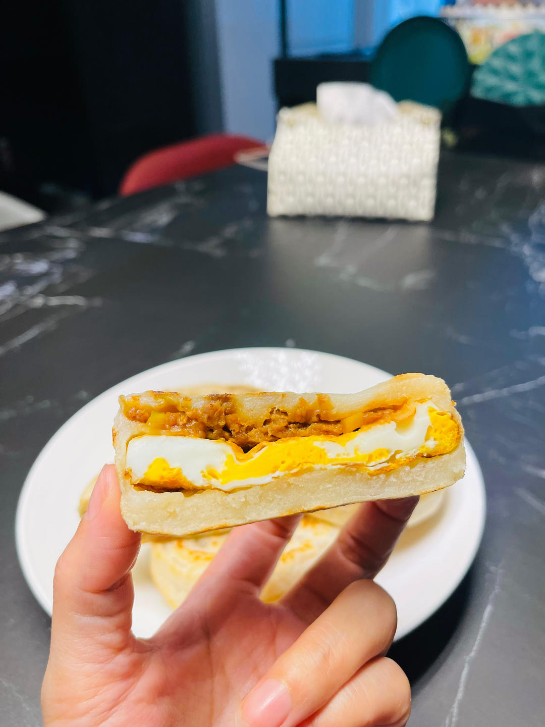 在家也能吃到鸡蛋堡