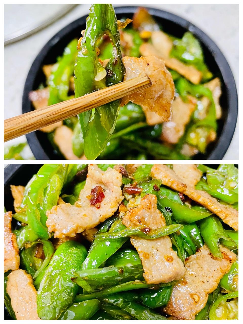 青椒盐煎肉