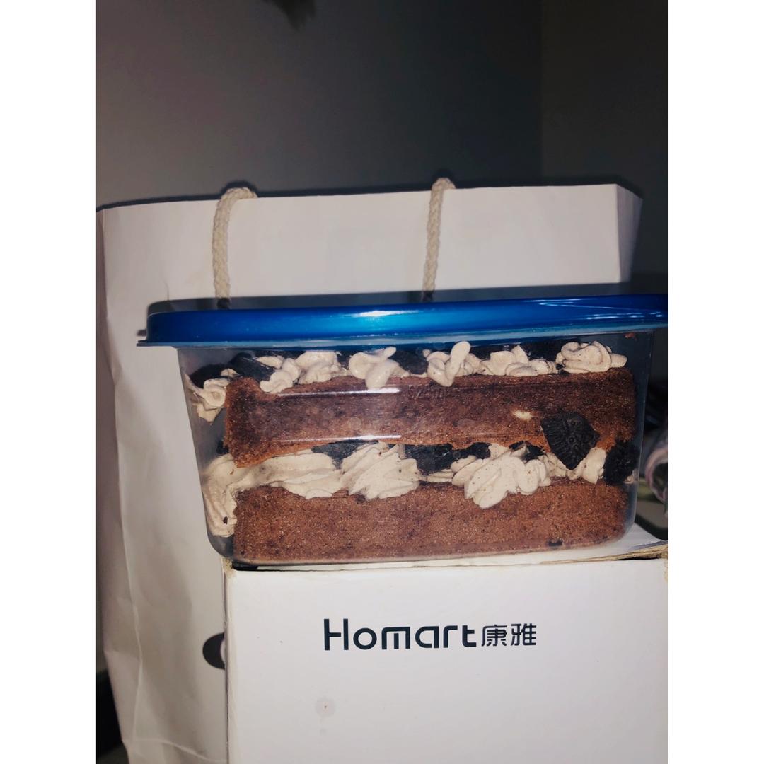 奥利奥咸奶油可可盒子蛋糕