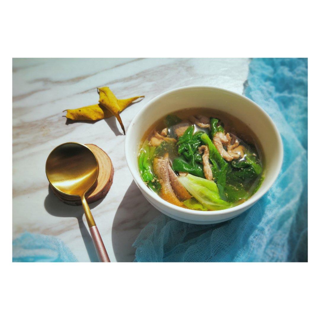 【营养月子餐】菠菜猪肝瘦肉粉丝汤-补血神器