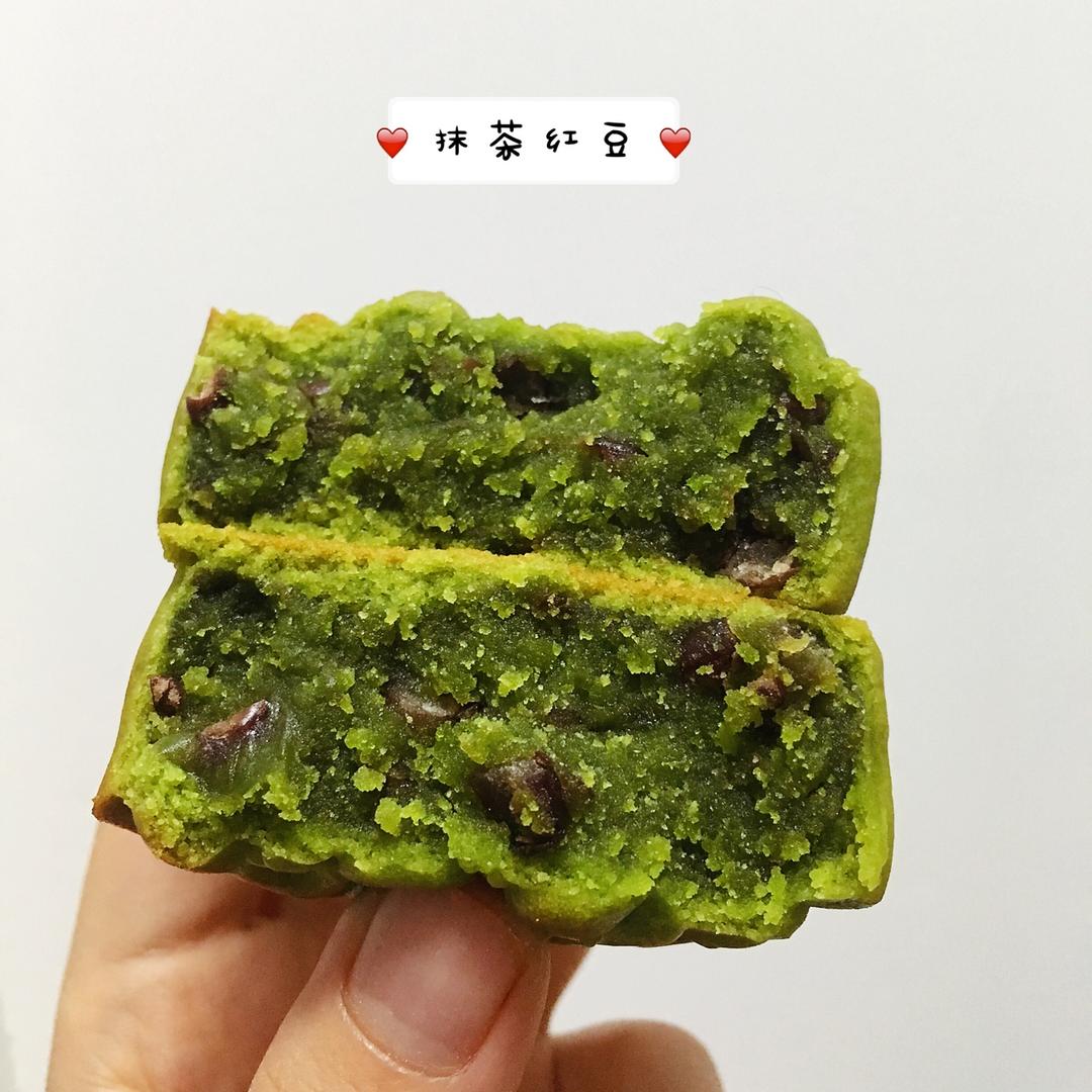 抹茶蜜豆月饼