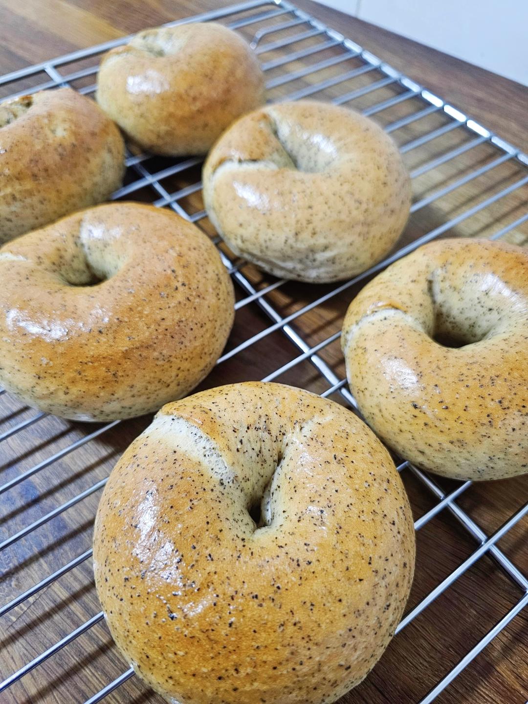 鸳鸯拿铁乳酪贝果🥯红茶与咖啡☕️的完美结合