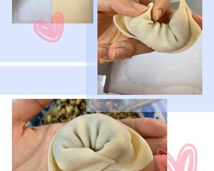 西葫芦木耳香菇胡萝卜鸡蛋素馅馄饨（饺子）的做法 步骤6