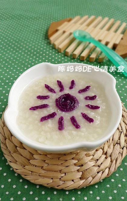 紫薯大米粥的做法
