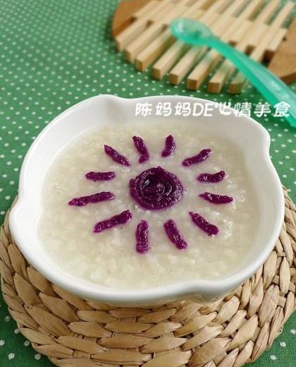 紫薯大米粥的做法