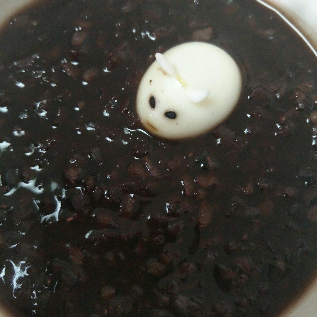 香甜黑米粥