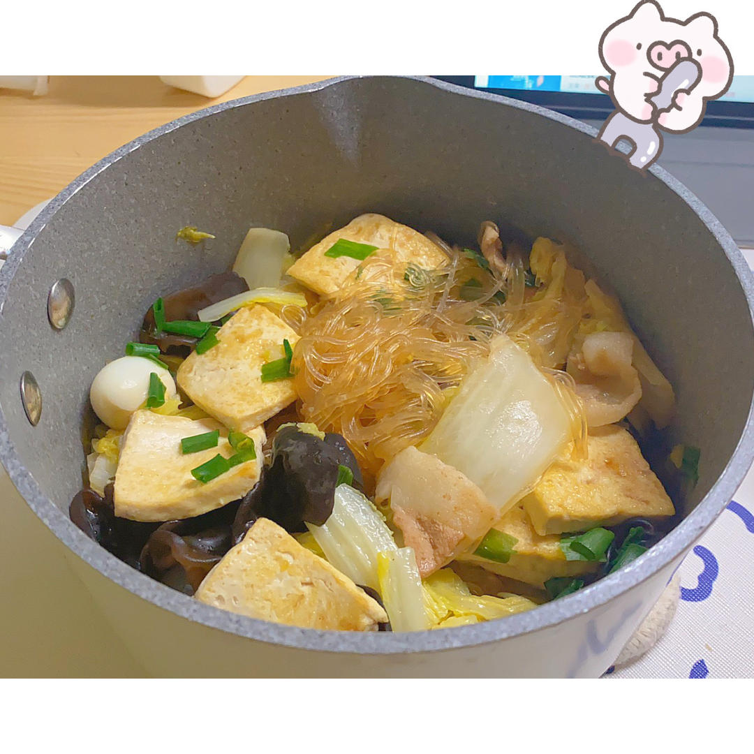 白菜豆腐煲