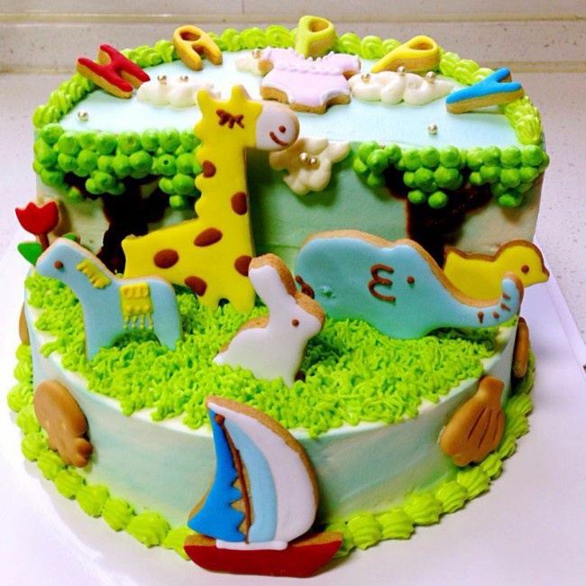 淡奶油裱花蛋糕