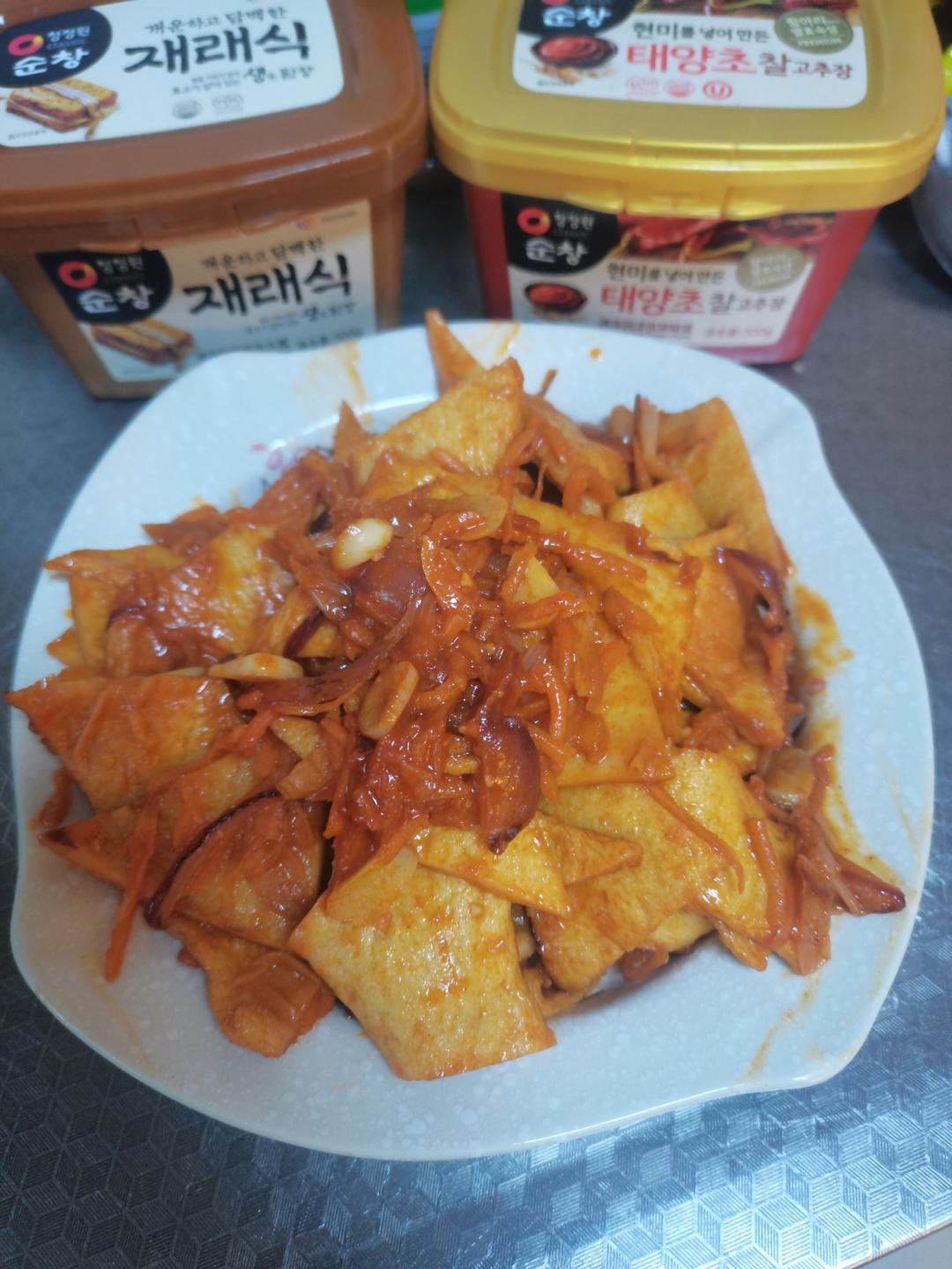 韩式炒鱼饼