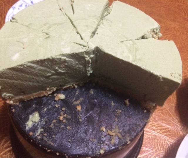 抹茶芝士慕斯蛋糕