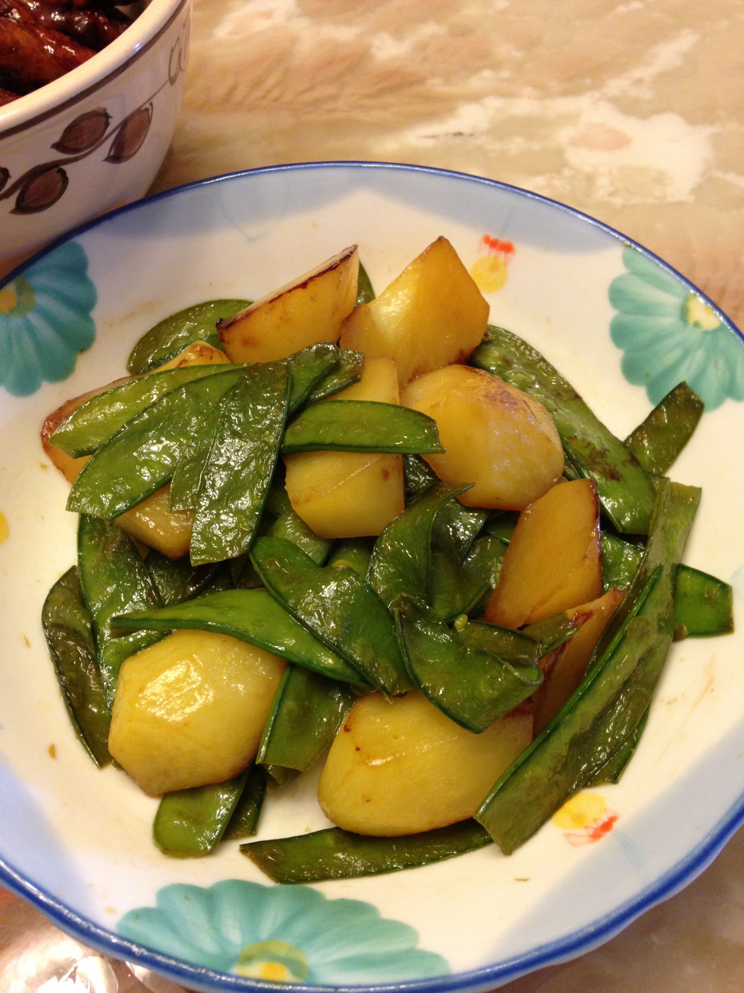 cherie小姐做的油豆角炖土豆