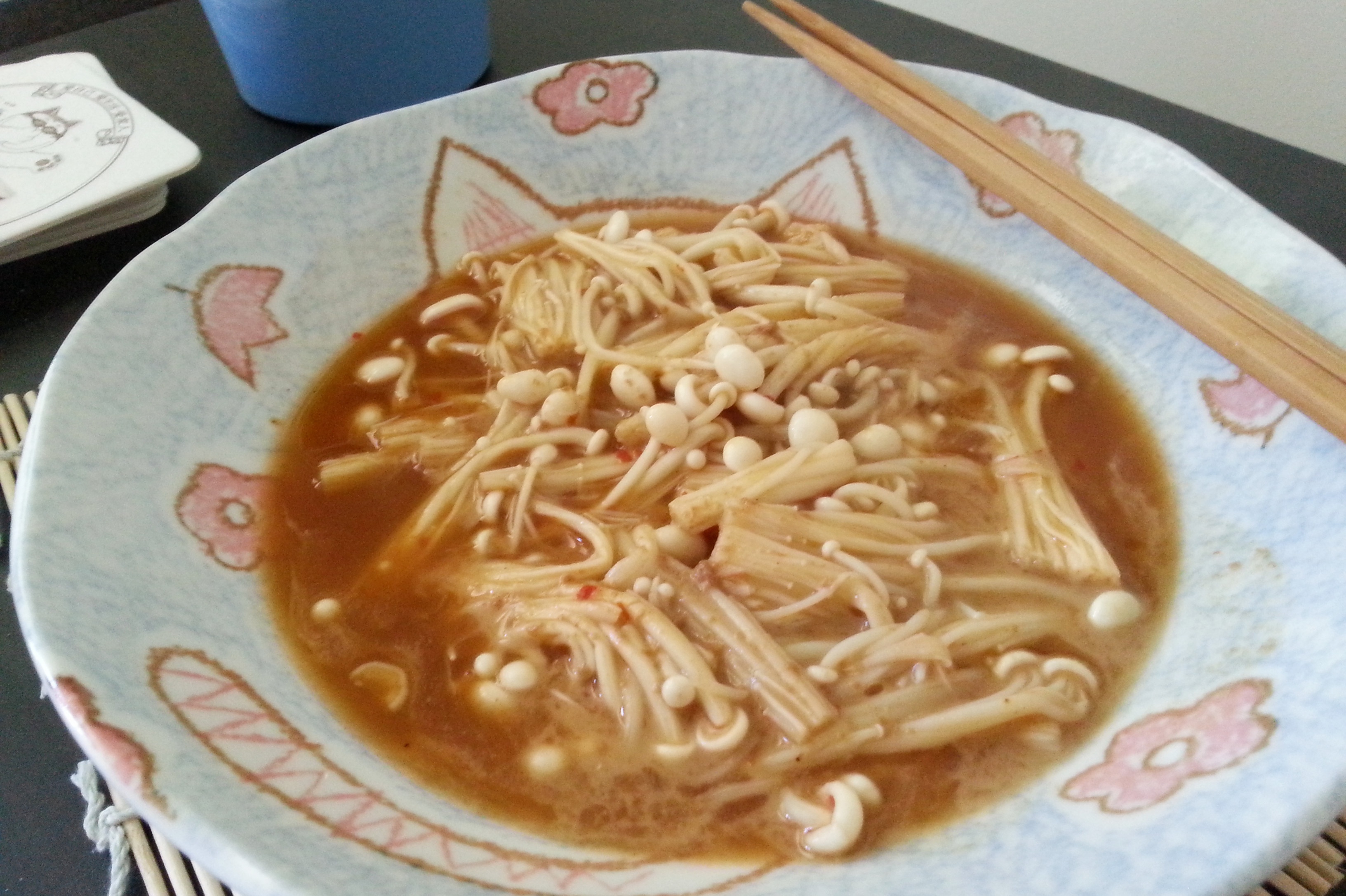 麻酱淋金针菇